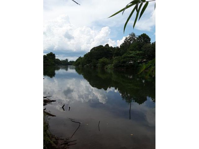 ของจริงหายาก ที่ดิน ติดแม่น้ำแควใหญ่ ถนนลาดยางเนื้อที่ 1-3-30 ไร่ กาญจน์