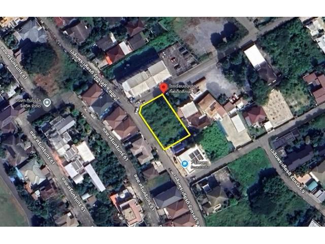 ที่ดินเปล่า 100 ตารางวา ติดเซเว่น เฉลิมพระเกียรติ ร.9 ซอย7