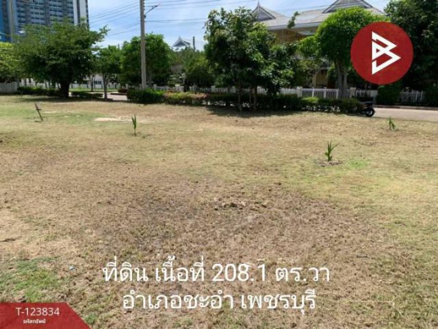 ขายที่ดินติดถนนใหญ่ เนื้อที่ 208.1 ตารางวา อ.ชะอำ เพชรบุรี