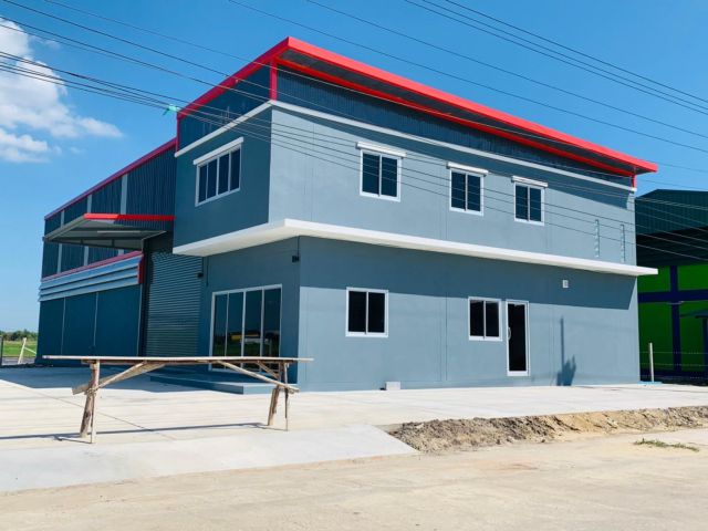 ขายที่ดิน+พร้อมรับสร้างโกดัง โรงงาน ออฟฟิศใหม่ ย่านบางบัวทอง นนทบุรี 340