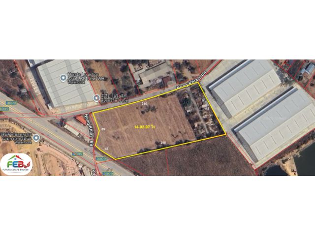 ที่ดินให้เช่า 14-02-97 ไร่