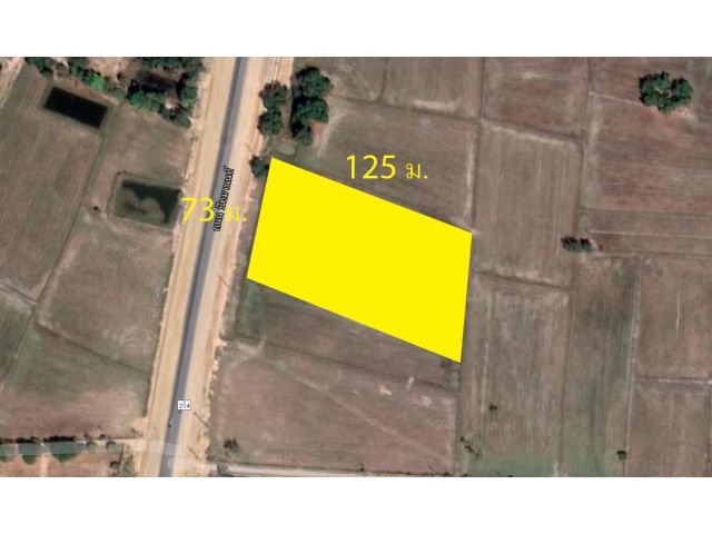 ขายที่ดินเปล่า 5-3-70 ไร่ ติดถนนปัทมานนท์ อ.เกษตรวิสัย จ.ร้อยเอ็ด