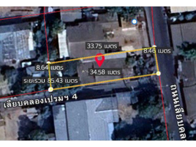 ขายที่ดินเปล่า 2 ไร่ ติดถนนเลียบคลองเปรมประชากร ตำบลสวนพริกไทย อำเภอเมืองปทุมธานี ปทุมธานี