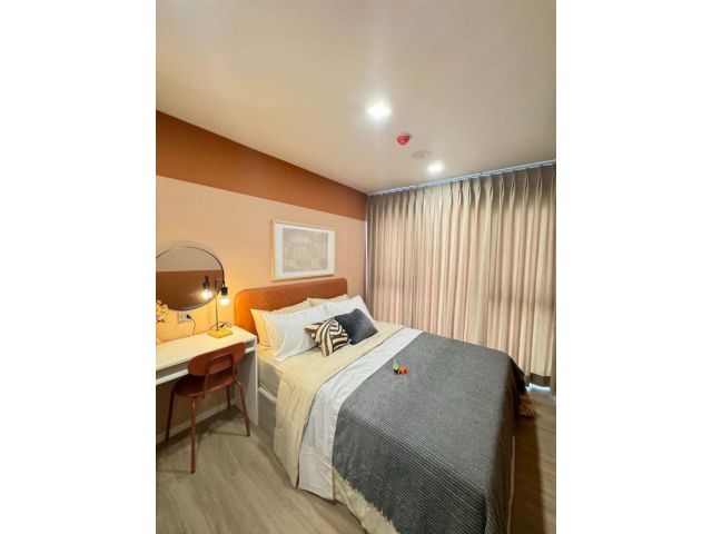 ขาย/เช่า คอนโด Atmoz flow minburi ชั้น 8 ห้องมุม ตกแต่งสไตล์รีสอร์ท ทำเลดี เดินทางสะดวก ใกล้ MRT ตลาดมีน