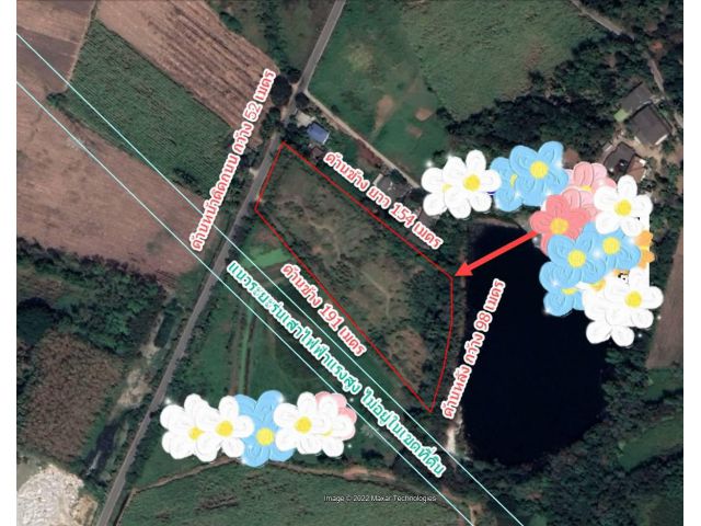 ที่ดินติดถนน จ. ราชบุรี อ.บ้านโป่ง 7 ไร่ 57 ตรว ขายด่วน