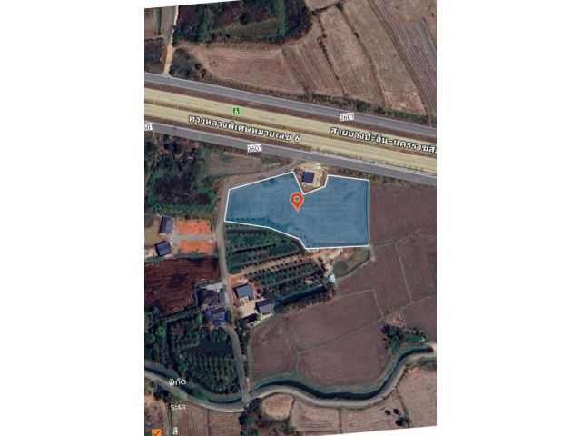 ขายที่ดินใกล้ตัวเมืองนครราชสีมาติดถนนเลียบมอเตอร์เวย์บางปะอินนครราชสีมา  ตำบลสี่มุม อ.เมือง​นครราชสีมา