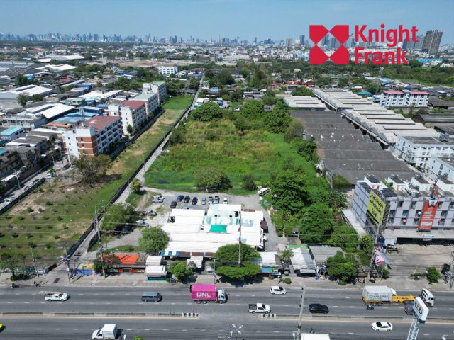 ขายที่ดินทำเลดี ติดถนนปู่เจ้าสมิงพราย 12 ไร่ ใกล้ BTS สำโรง อำเภอพระประแดง จังหวัดสมุทรปราการ