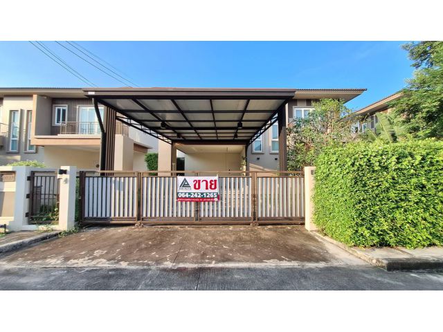 ขายบ้านเดี่ยว 2 ชั้น ขนาด 4 ห้องนอน 5 ห้องน้ำ โครงการ ซื่อตรงโคซี่ The Oxy รังสิตคลอง 6 เฟส 5 จอดรถ 4 คัน 80 ตารางวา