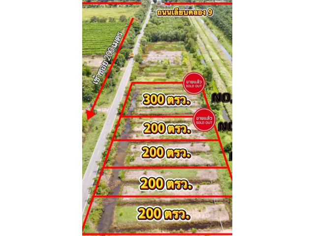 ที่สวยทำเลดี อนาคตไกล ค.ลอง9 ต.บึงชำอ้อ อ.หนองเสือ ปทุมธานี