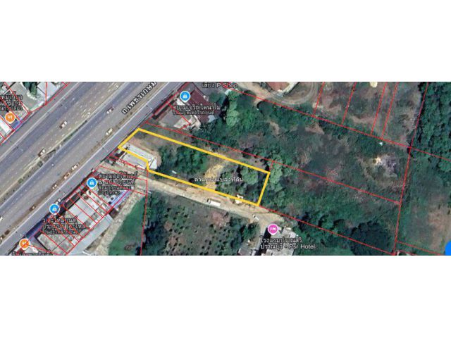 ขายต่ำกว่าราคาประเมิน  ที่ดินเปล่า เนื้อที่ 1-1-35.4 ไร่ ติดถนนเพชรเกษม ตำบลเขาน้อย อำเภอปราณบุรี