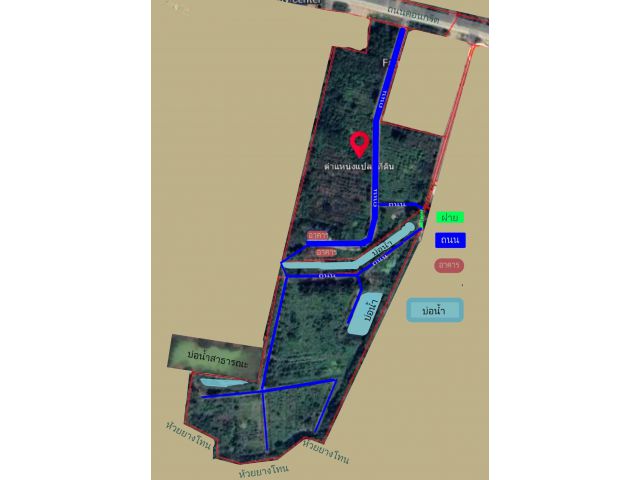 ที่ดินปากท่อ 41 ไร่ มีน้ำใช้ตลอดปี ติดถนนทางหลวงสายบ้านห้วยยางโทน บ้านหนองวัวดำ