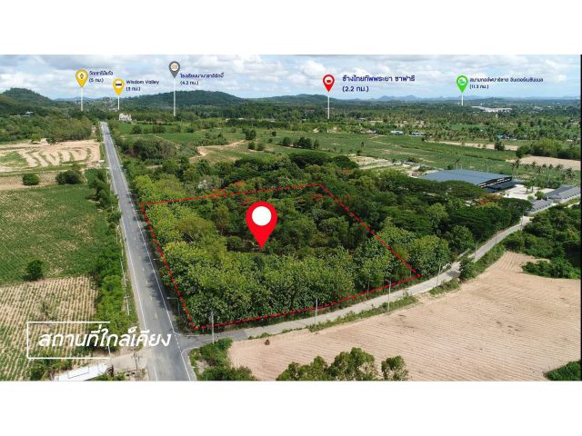 ขายที่ดินสวนบางละมุง ติดถนนสันติคาม ตำบลโป่ง อำเภอบางละมุง ชลบุรี