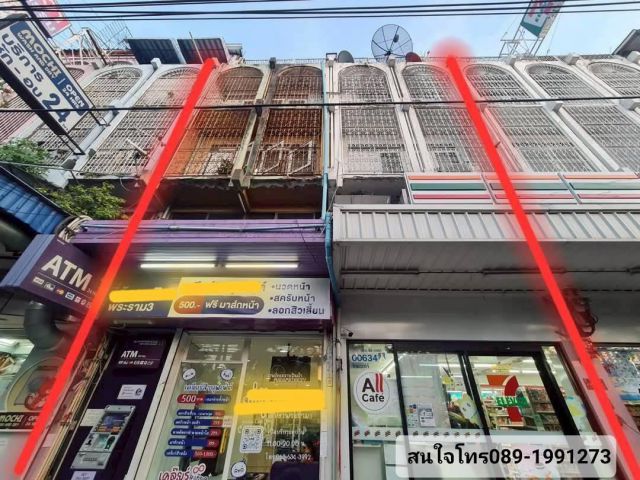 ขายอาคารพาณิชย์  2 ห้อง ทำเลดีมาก มีเซเว่นเช่า และหอพัก โซน บ.ไทยวาโก้