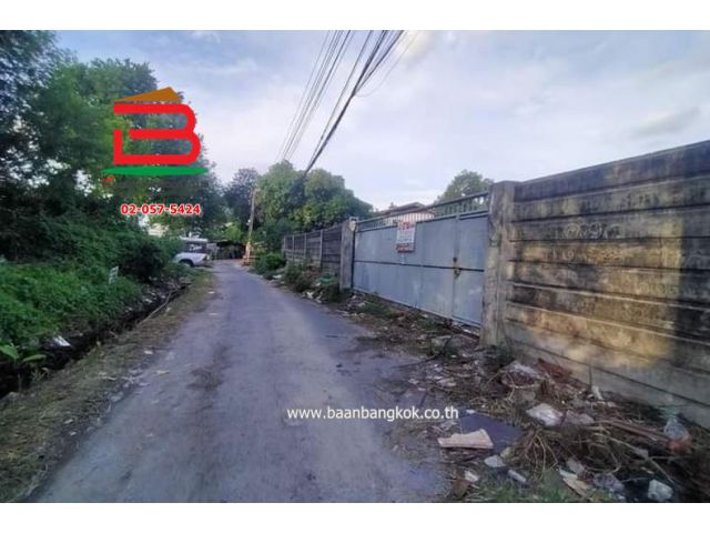 ที่ดินเปล่า เนื้อที่ 1-3-8 ไร่ จันทน์ 43 แยก 18 (ซอยสมาคมตระกูลโต๋ว), ใกล้เซ็นทรัลพระราม 3 ถนนเจริญราษฎร์ แขวงบางโคล่ เข