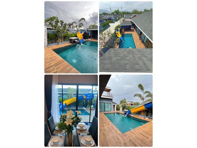 ขายบ้านพูลวิลล่า ต.เขาใหญ่ อ.ชะอำ จ.เพชรบุรี ขนาด 100 ตรว.