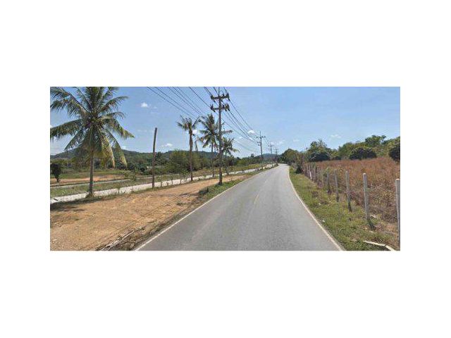 ขายที่ดิน 4 ไร่ ติดถนนเลียบทางรถไฟ หลังติดภูเขา ต.บางเสร่ อ.สัตหีบ จ.ชลบุรี