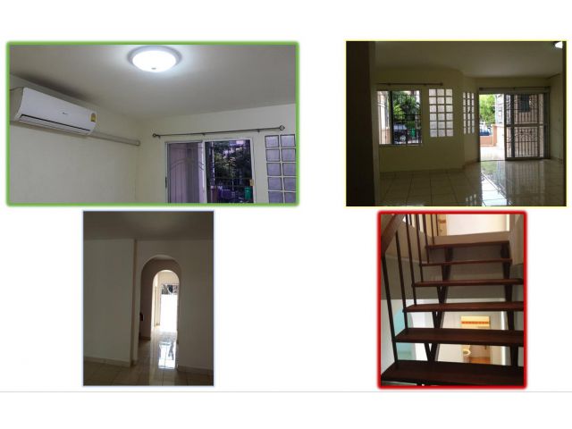 ให้เช่าทาวน์เฮ้าส์2ชั้น 4ห้องนอน 3ห้องน้ำ 32ตรว แอร์ 3เครื่อง สุขาภิบาล 5 ซอย20 รามอินทรา แค่12000 บาท ใกล้ทางด่วน620ม ข