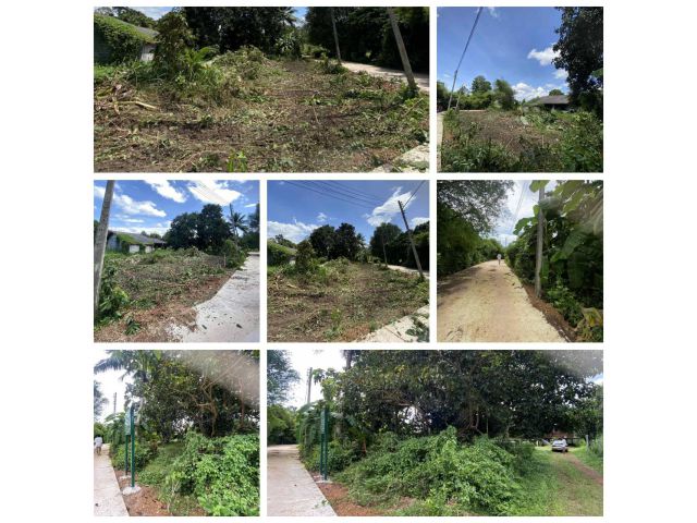 ขายที่ดินในหมู่บ้าน ติดถนน2ด้าน