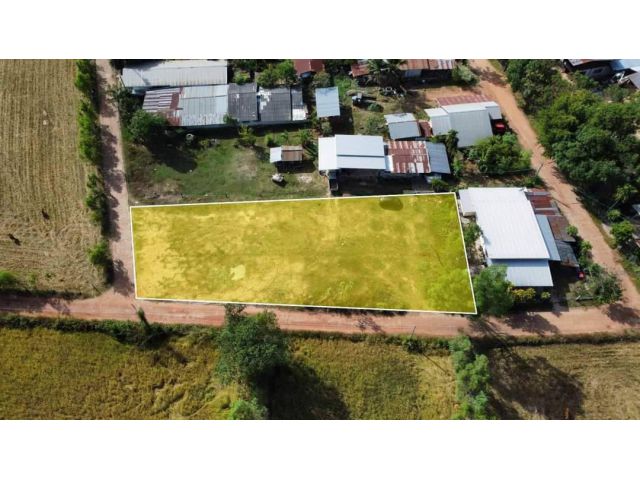 L977 ขายที่ดินสวยทำเลดี ถมแล้ว 296 ตรว หน้ากว้าง 52 เมตร ปทุมราชวงศา อำนาจเจริญ