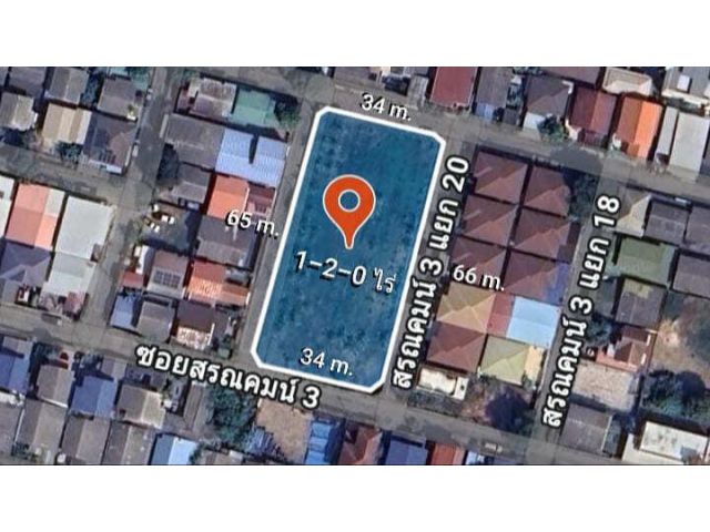 ขายที่ดินเปล่าถมแล้ว 1-2-0 ไร่ ถนน สรงประภา-ดอนเมือง ซอยสรณคมน์ 3 ใกล้สนามบินดอนเมือง แขวงสีกัน ดอนเมือง กรุงเทพๆ