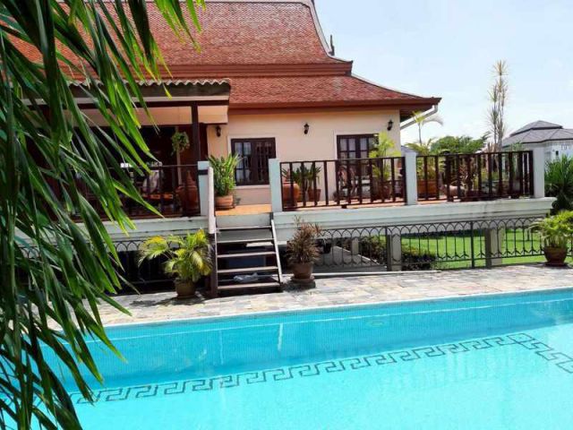 H936 ขายบ้านเดี่ยวพลูวิลล่า ทรงไทยประยุกต์ 2 ชั้น ห้วยใหญ่ ที่ดิน 1 ไร่ 189 ตร.ว.