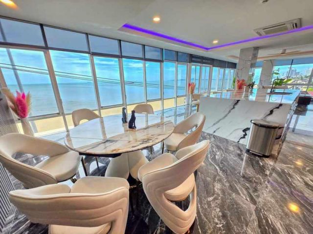 C1200 ขาย/ให้เช่าคอนโด Musselana Beachfront วิวทะเล 3 ห้องนอน หน้าหาดจอมเทียน