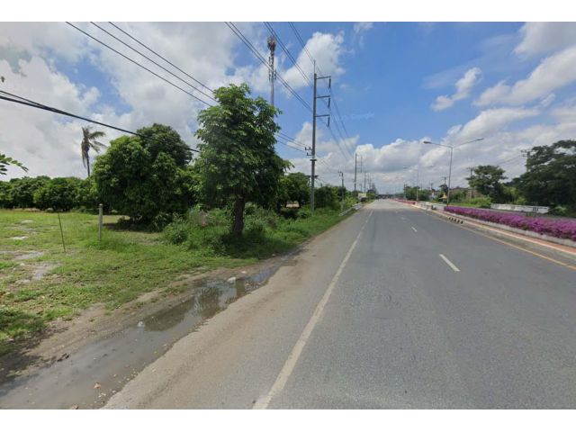 ขายที่ดิน 600 ตรว ติดถนน 4 เลน ใกล้วัดแสนสุข ต.โพสะ อ.เมือง จ.อ่างทอง