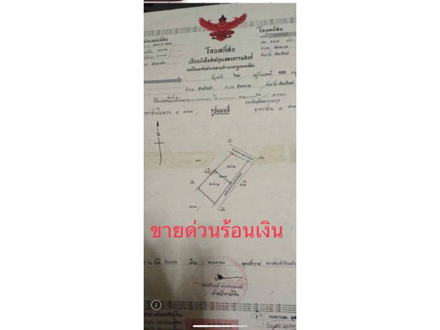 ขายด่วนที่ดินราคาถูกๆ อยู่ในชุมชนถนนน้ำไฟไฟพร้อม