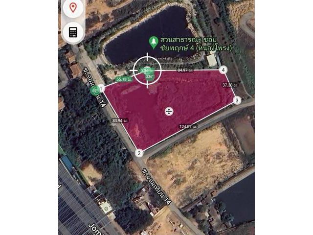 ขายที่ดินใกล้หาดจอมเทียน500เมตร พิกัดถนนจอมเทียนสายสอง ชลบุรี