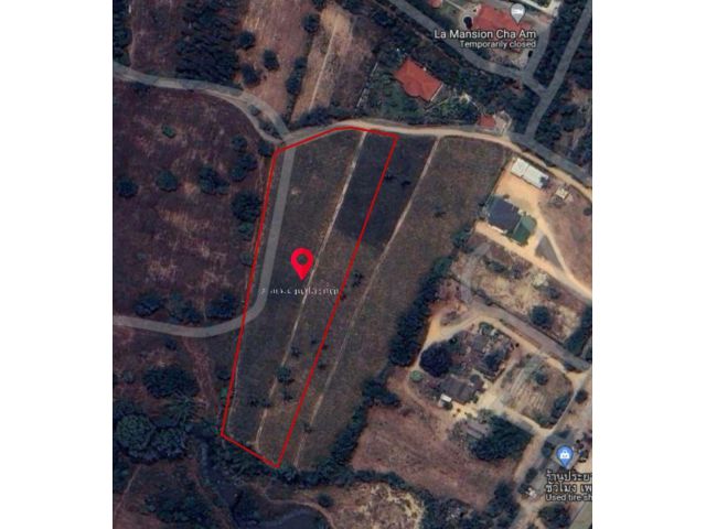 ขายที่ดิน ถ.เลี่ยงเมืองชะอำ-ปราณบุรี สามพระยา ชะอำ เพชรบุรี เนื้อที่ 9- 2-98 ไร่ ราคา 10.8 ลบ.*