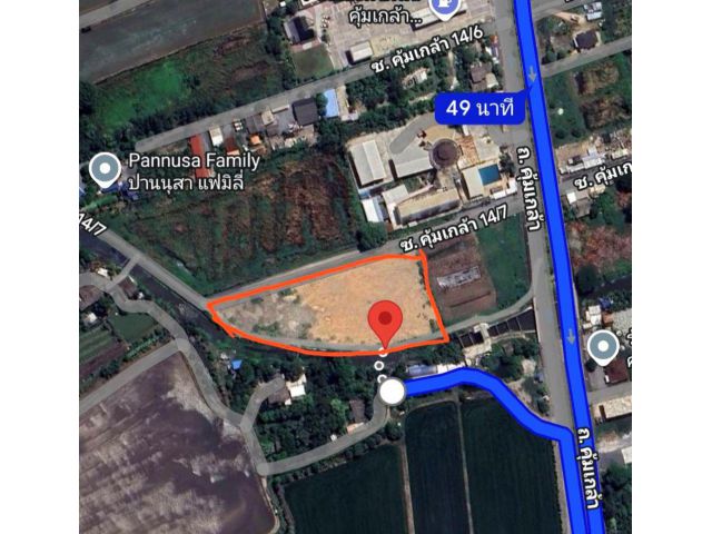 ขายที่ดินเปล่าถมแล้ว 4 ไร่ 73 ตารางวา ทำเลดีติดโรงเรียนเซนต์มารีอา – คุ้มเกล้า 14/7 มีนบุรี