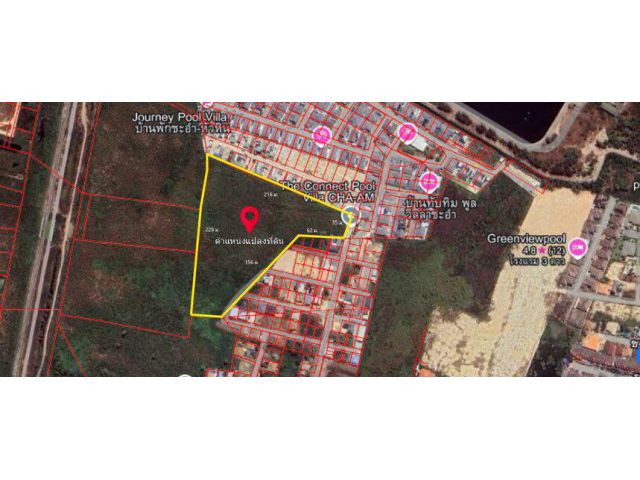 ขายต่ำกว่าราคาประเมิน ที่ดินเปล่า วิวภูเขา ใกล้ทะเล เนื้อทึ่ 16-1-84 ไร่ ถนนเพชรเกษม ตำบลชะอำ อำเภอชะอำ จังหวัดเพชรบุ