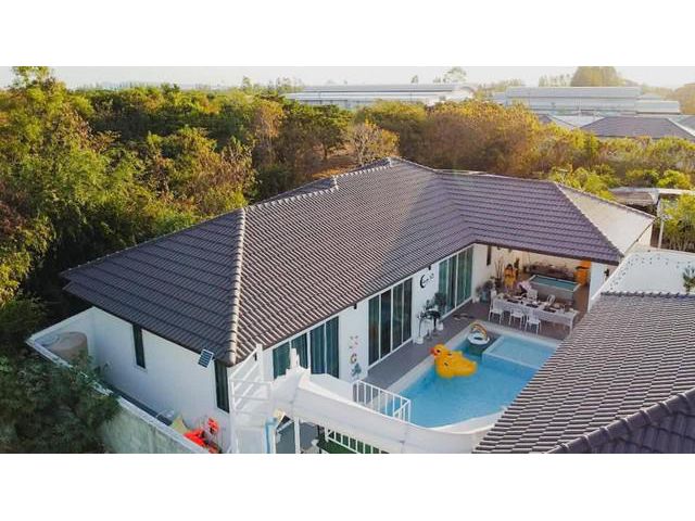 ขายบ้านพูลวิลล่า พิกัดห้วยใหญ่ พัทยา 93ตารางวา