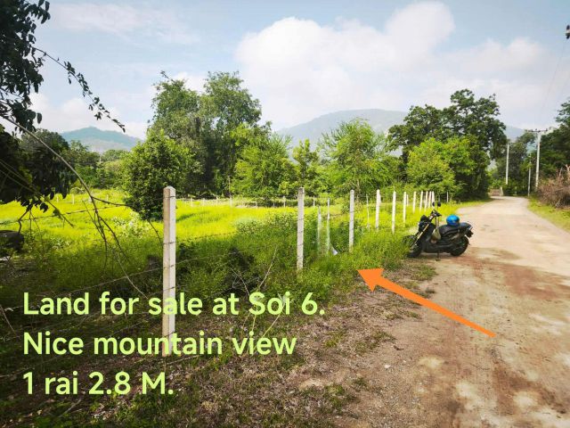 ขายที่ 1 ไร่ ใกล้คาเฟ่เปิดใหม่ในบ่อฝ้าย