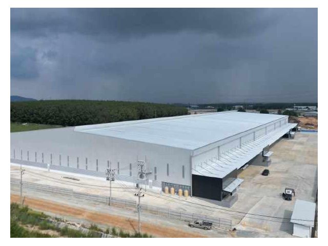 F216 ให้เช่าโรงงานโกดังสร้างใหม่ ย่านศรีราชา ขนาด 22,540 ตรม. 21 ไร่ เขตอุตสาหกรรม สีม่วง