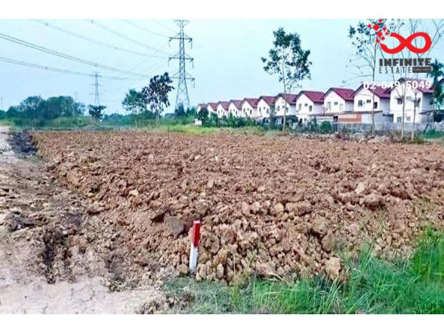 ขายที่ดินเปล่า ถมแล้ว 50 ตรว.ซอยเลียบวารี 17 หนองจอก