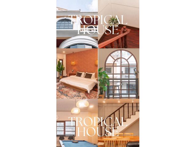 Tropical House - ปล่อยเช่าบ้านใจกลางทองหล่อ ซอย 25 ทาวน์โฮมหรู 5 ชั้น ทำเลเยี่ยม พร้อมดาดฟ้าส่วนตัว โทร 092-6397963
