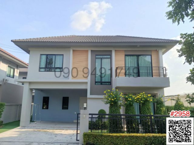 เช่า บ้านเดี่ยว ไลฟ์บางกอก บลูเลอวาร์ด รามอินทรา 65 แปลงหน้าสวนพร้อมอยู่