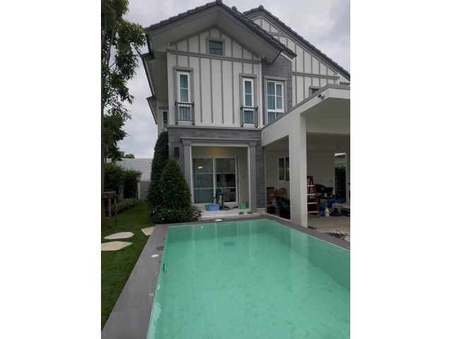 ให้เช่าบ้านเดี่ยว Villaggio 3 Srinakarin-Bangna Km.5+สระว่ายน้ำส่