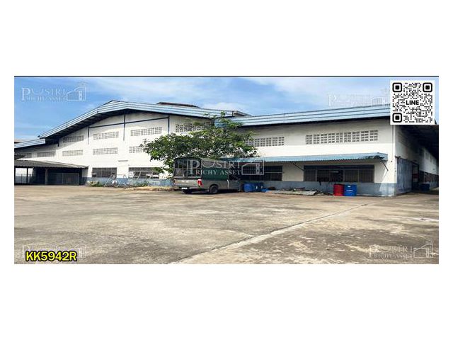 ให้เช่าโรงงานราคาถูก 55 บาท / ตร.ม บนเนื้อที่ 4 ไร่ครึ่ง พื้นที่ใช้สอย 4,000 ตร.ม. เดินทางง่ายใกล้ถนนมาลัยแมน -KK5942R