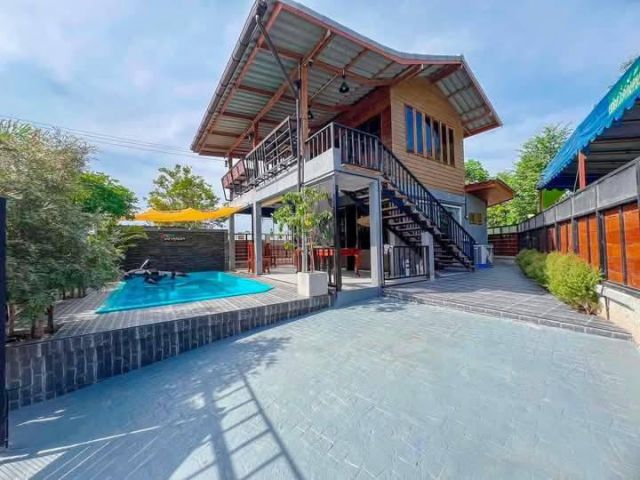 ขายบ้านพลูวิลล่าไกล้ทะเลหาดแม่รำพึงจ.ระยองเนื้อที่53ตรว.