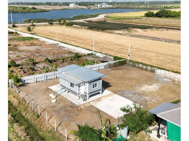 เจ้าของขายเอง ขายบ้านสวนริมบึงพร้อมคนเช่า ไทรน้อย นนทุบรี