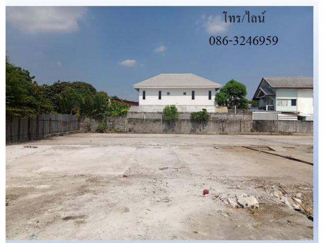 ให้เช่าที่ดิน 1 ไร่ 45 วา ถนนสุขสวัสดิ์ 30-พุทธบูชา 39 ที่ดินถมเสมอถนน ใกล้มอเตอร์เวย์ ทางด่วน บิ๊กซี เหมาะเป็นโกดัง ที่