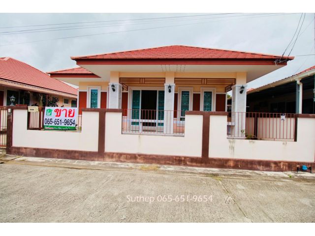 ขายบ้านเดี่ยวชั้นเดียว 60 ตารางวา 3ห้องนอน หมู่บ้านเดอะซันโฮม ใกล้นิคมฯมาบตาพุด เนินพระ ระยอง