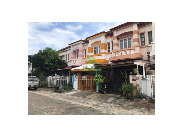 หมู่บ้านบุศรินทร์2 รังสิตคลอง2 ขายด่วน ทาวน์เฮ้าส์ 2 ชั้น เนื้อที่ 20.40 ตร.ว คูคต ลำลูกกา ปทุมธานี รีโนเวทใหม่ สวย พร้อ