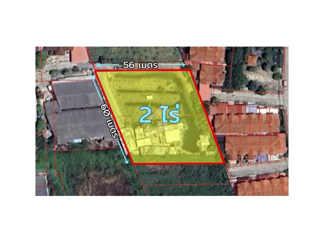 ที่ดินเปล่า 2 ไร่ (2แปลงติด) ใกล้ MRT สถานีหลักสอง