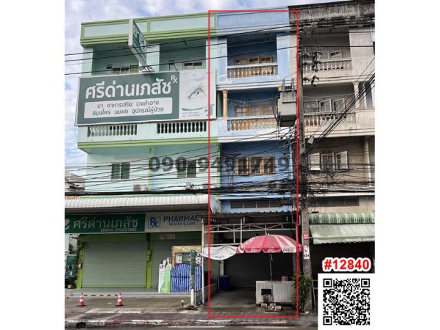 ขาย ตึกแถว 5 ชั้น อยู่ติดถนนในซอยวัดด่านสำโรง