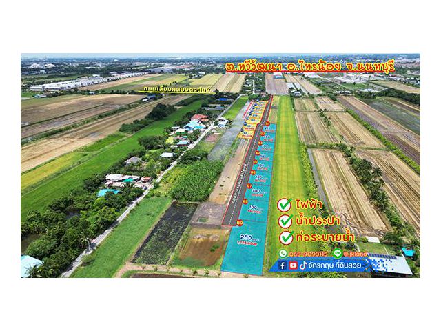 ที่ดินไทรน้อย ราคาถูก