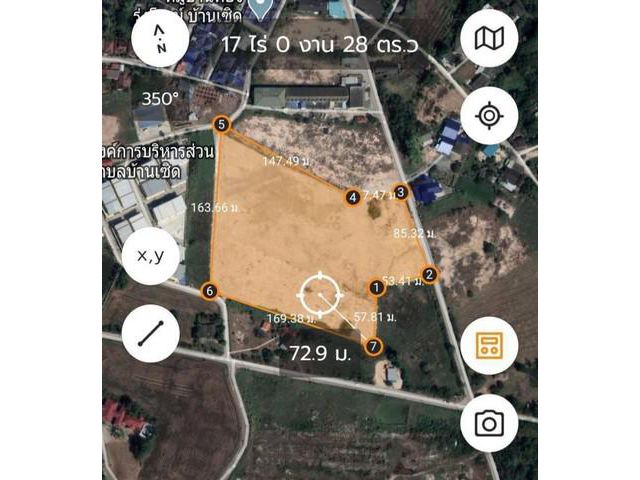 ขายที่ดินพนัสนิคมชลบุรี ที่ดิน 16-1-76 ไร่