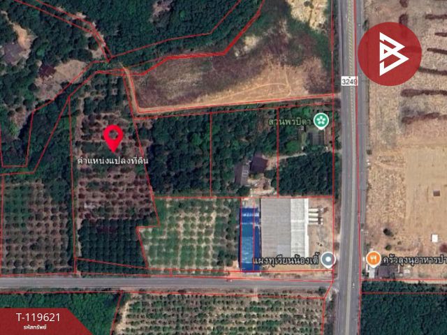 ขายที่ดินพร้อมสวนผสม เนื้อที่ 6 ไร่ 2 งาน 79.7 ตารางวา ต.แสลง จันทบุรี